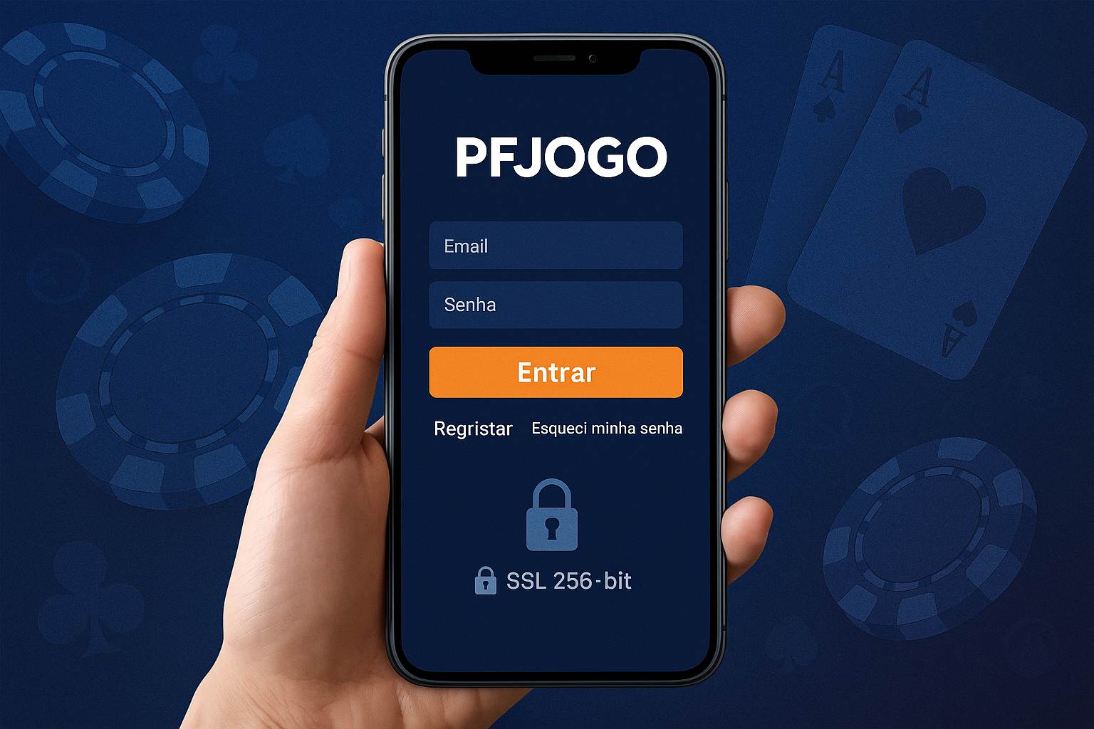 Criar uma nova Conta no plataforma PFJOGO 